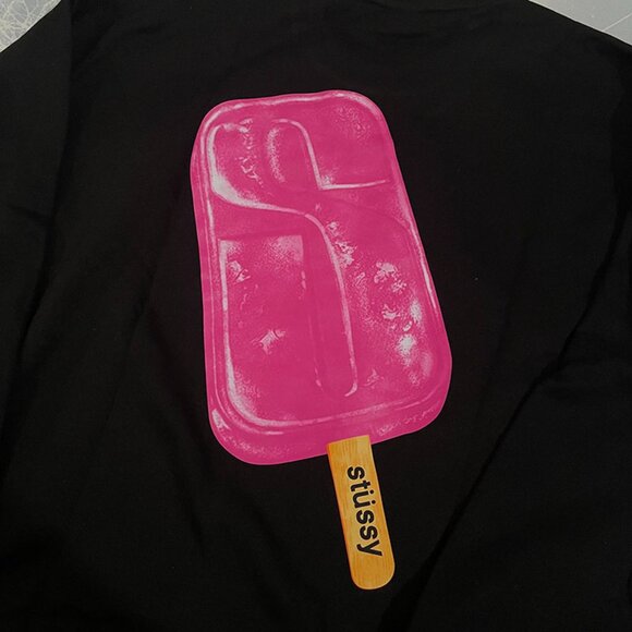 Stussy Black Printed Cotton Sweatshirt - Picture 5 of 6